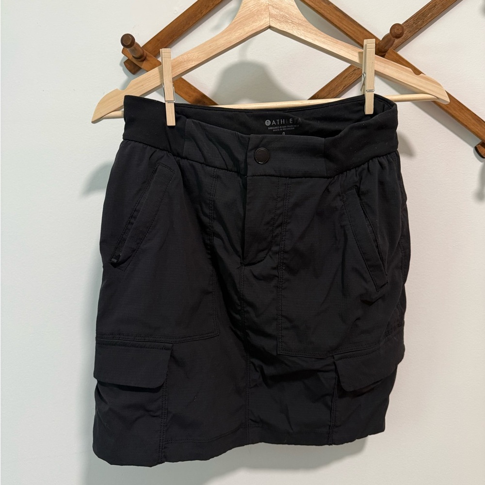 Athleta Black Cargo Skort